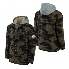 Men's Kansas City Chiefs NFL x Darius Rucker Collection by Fanatics Camo Canvas Full-Zip Hoodie