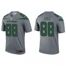 Men's New York Jets Keelan Cole Gray Inverted Legend Jersey