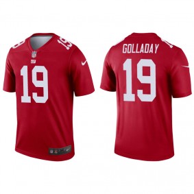 Men's New York Giants Kenny Golladay Red Inverted Legend Jersey