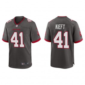 Men's Tampa Bay Buccaneers Ko Kieft Pewter 2022 NFL Draft Alternate Game Jersey