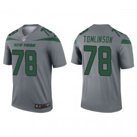 Men's New York Jets Laken Tomlinson Gray Inverted Legend Jersey