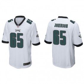 Men's Philadelphia Eagles Lane Johnson White Game Jersey