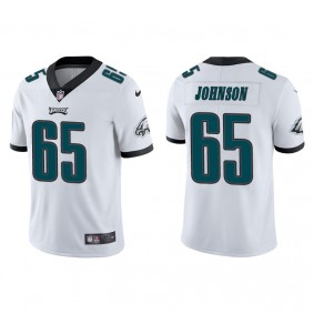 Men's Philadelphia Eagles Lane Johnson White Vapor Limited Jersey