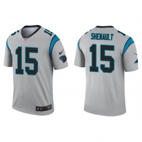 Men's Carolina Panthers Laviska Shenault Silver Inverted Legend Jersey