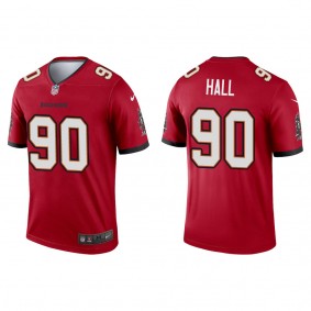 Men's Tampa Bay Buccaneers Logan Hall Red 2022 NFL Draft Legend Jersey