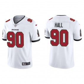 Men's Tampa Bay Buccaneers Logan Hall White 2022 NFL Draft Vapor Limited Jersey