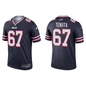 Men's Buffalo Bills Luke Tenuta Navy Inverted Legend Jersey