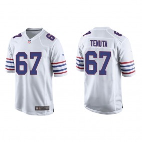 Men's Buffalo Bills Luke Tenuta White Alternate Game Jersey