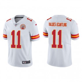 Men's Kansas City Chiefs Marquez Valdes-Scantling White Vapor Limited Jersey