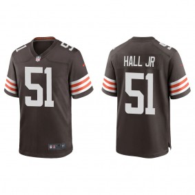 Men's Michael Hall Jr. Cleveland Browns Brown Game Jersey