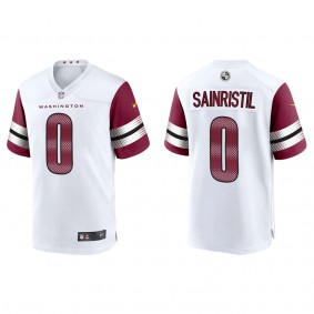 Men's Mike Sainristil Washington Commanders White Game Jersey