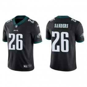 Men's Philadelphia Eagles Miles Sanders Black Vapor Limited Jersey