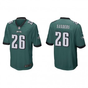 Men's Philadelphia Eagles Miles Sanders Green Game Jersey