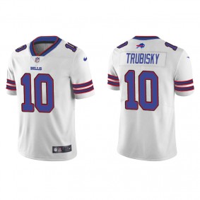 Men's Buffalo Bills Mitchell Trubisky White Vapor Limited Jersey