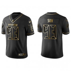 Men's Tampa Bay Buccaneers Ndamukong Suh Black Golden Edition Jersey