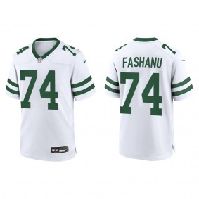 Men's Olu Fashanu New York Jets White Legacy Game Jersey