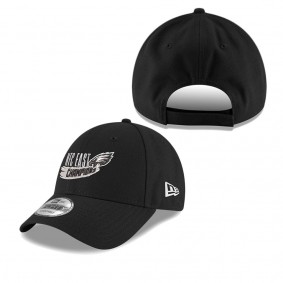 Men's Philadelphia Eagles Black 2022 NFC East Division Champions 9FORTY Adjustable Hat