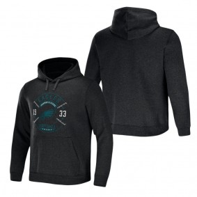 Men's Philadelphia Eagles NFL x Darius Rucker Collection by Fanatics Heather Charcoal Radar Pullover Hoodie