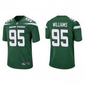 Men's New York Jets Quinnen Williams Green Game Jersey