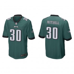 Men's Quinyon Mitchell Philadelphia Eagles Green Game Jersey