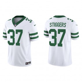 Men's Qwan'tez Stiggers New York Jets White Legacy Limited Jersey