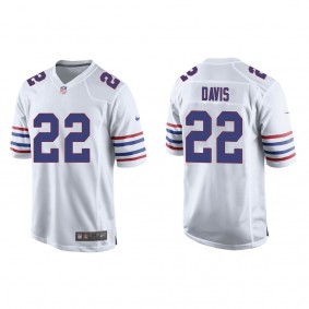 Men's Ray Davis Buffalo Bills White Alternate Game Jersey