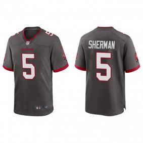 Men's Tampa Bay Buccaneers Richard Sherman Pewter Alternate Game Jersey