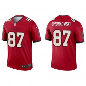 Men's Tampa Bay Buccaneers Rob Gronkowski Red Legend Jersey