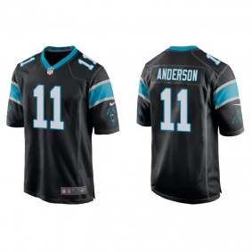 Men's Carolina Panthers Robby Anderson Black Game Jersey