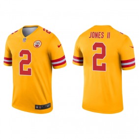 Men's Kansas City Chiefs Ronald Jones II Gold Inverted Legend Jersey