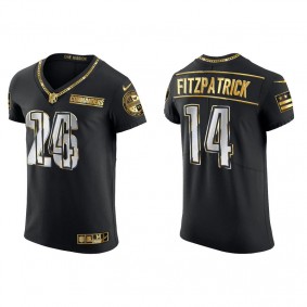 Men's Washington Commanders Ryan Fitzpatrick Black Golden Edition Elite Jersey