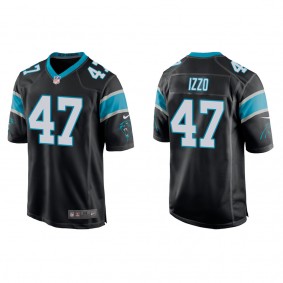 Men's Carolina Panthers Ryan Izzo Black Game Jersey