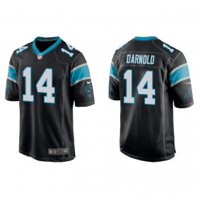 Men's Carolina Panthers Sam Darnold Black Game Jersey