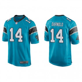 Men's Carolina Panthers Sam Darnold Blue Game Jersey