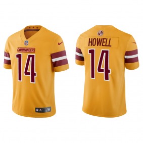 Men's Washington Commanders Sam Howell Gold 2022 NFL Draft Inverted Legend Jersey