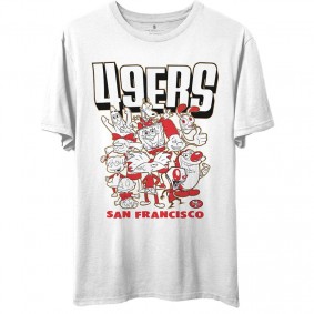 Men's San Francisco 49ers Junk Food White NFL x Nickelodeon T-Shirt