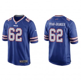 Men's Sedrick Van Pran-Granger Buffalo Bills Royal Game Jersey