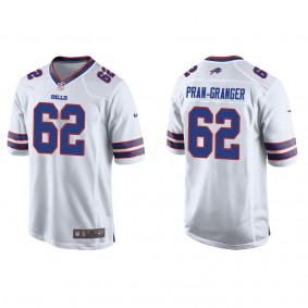 Men's Sedrick Van Pran-Granger Buffalo Bills White Game Jersey