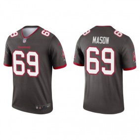 Men's Tampa Bay Buccaneers Shaq Mason Pewter Legend Jersey