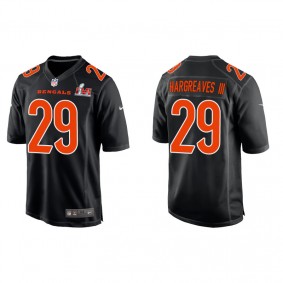 Men's Vernon Hargreaves III Cincinnati Bengals Black Super Bowl LVI Game Fashion Jersey