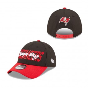 Men's Tampa Bay Buccaneers New Era Black Red 2022 NFL Draft 9FORTY Adjustable Hat