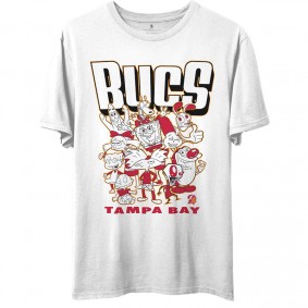 Men's Tampa Bay Buccaneers Junk Food White NFL x Nickelodeon T-Shirt