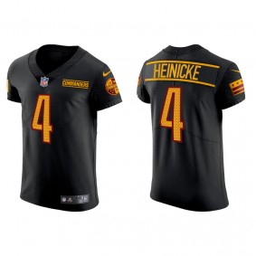 Men's Washington Commanders Taylor Heinicke Black Elite  Jersey