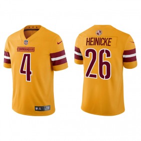 Men's Washington Commanders Taylor Heinicke Gold Inverted Legend  Jersey