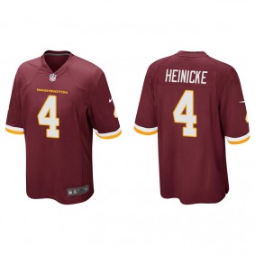 Men's Washington Football Team Taylor Heinicke Burgundy Game Jersey