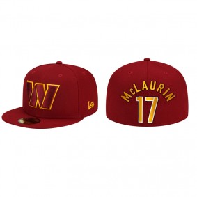 Men's Washington Commanders Terry McLaurin Burgundy Team Basic Fitted Hat