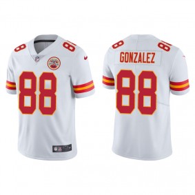 Men's Kansas City Chiefs Tony Gonzalez White Vapor Limited Jersey