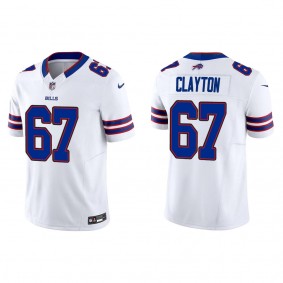 Men's Travis Clayton Buffalo Bills White Vapor F.U.S.E. Limited Jersey