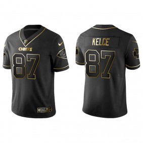 Men's Kansas City Chiefs Travis Kelce Black Golden Edition Jersey