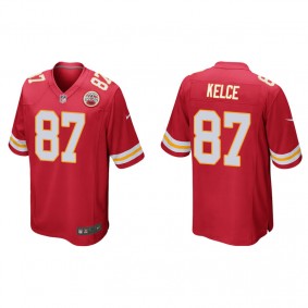 Men's Kansas City Chiefs Travis Kelce Red Game Jersey